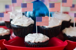 Make Patriotic Dark Chocolate Cupcakes