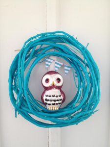 Owl wreath - cute dollar store craft