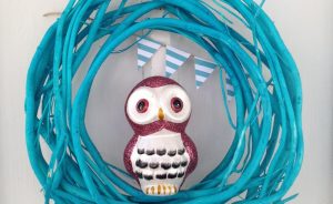 Cute dollar store owl wreath