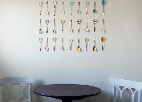 Make Painted Spoon Wall Art