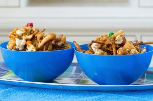 Nut Free Crunchy Sweet and Salty Party Mix Recipe