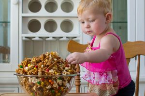 Nut Free Crunchy Sweet and Salty Party Mix Recipe