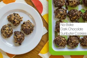 No-Bake Dark Chocolate Sunbutter Cookies