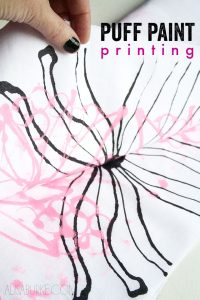 Printing with Puffy Paint