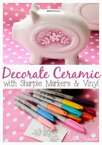 Make reverse stenciled Sharpie ceramics