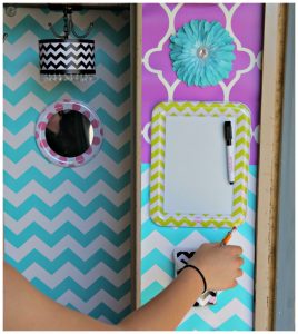 Magnetic mirror, white board, decorations, and pencil holders - so easy to decorate your locker with Lockerlookz
