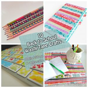 10 Back to School Washi Tape Crafts