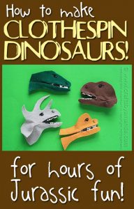 Make Dinosaur Clothespins