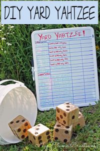 Make a Yard Yahtzee Game
