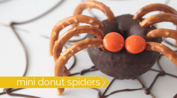 mini donut spiders