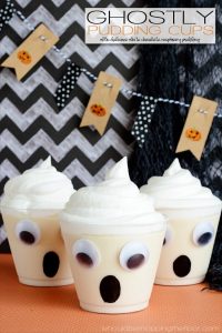 Make Ghost Pudding Cups