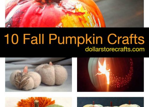 10 Pumpkin Crafts for Fall