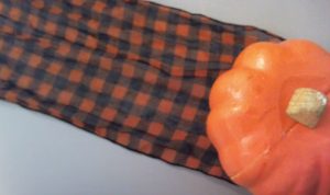Scarf Wrapped Pumpkin