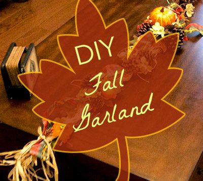 This festive fall garland would look phenomenal swagged across a fall mantle or over a doorway. And it's perfect to decorate your house for Thanksgiving dinner!