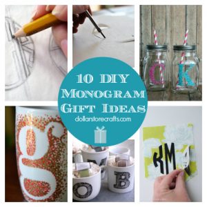10 DIY Monogram Gift Ideas for Holiday Giving
