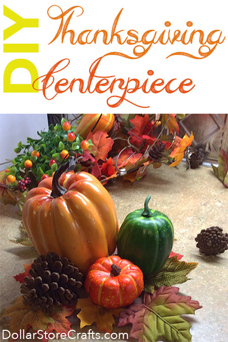 Yes, you can make this beautiful silk Thanksgiving centerpiece and use it for years to come!