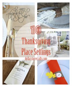 10 DIY Thanksgiving Place Settings