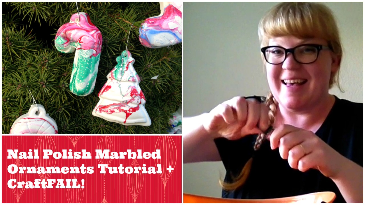 3. Nail Polish Marbled Ornaments - wide 2