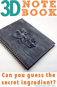 Can you guess the secret ingredient that I used to make this custom 3D notebook for my son?