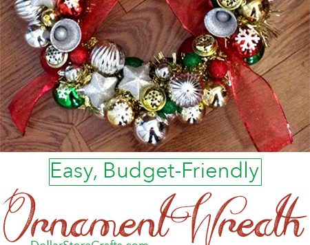 A wreath made out of ornaments has become a classic Christmas decoration. If you've always wanted one, you will be happy and surprised to find out just how easy and cheap it is to create your own! You can even use scratched or damaged ornaments for this project, making it a great way to give new life to old decorations that might otherwise be destined for the trash.