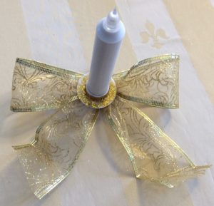 taper candle clip ornament