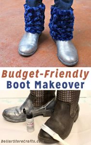Give Your Boots a Fuzzy, Metallic Makeover!