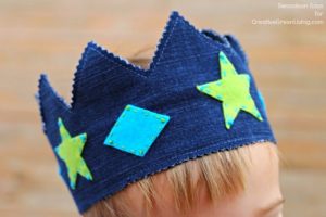 How to make a crown from old jeans