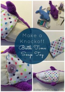 DIY Bath Time Soak Toy - I got the inspiration for this craft watching Shark Tank. The creators were looking for investors. They now sell for $14.95 and work about the same way as the ones I created.