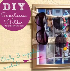 Make a DIY Sunglasses Holder from an Old Picture Frame
