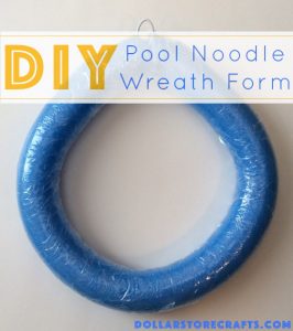 DIY Pool Noodle Wreath Form