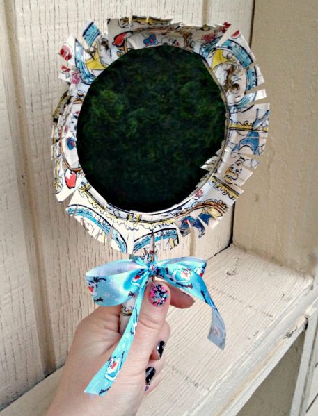 Disney Princess duct tape hand mirror - simple and fun craft!