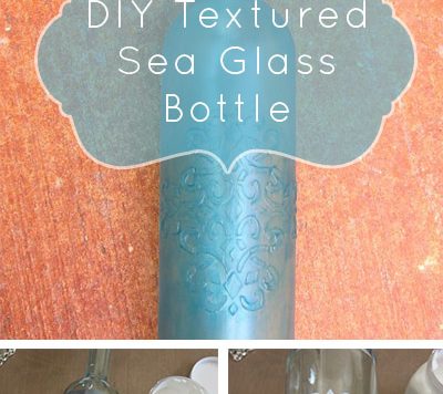 Make a Faux Sea Glass Bottle - Sea glass is still so popular, and it's a beautiful way to decorate your home in the summer. Rather than buying new decorative accents, you can make your own using a few simple items plus recyclables.