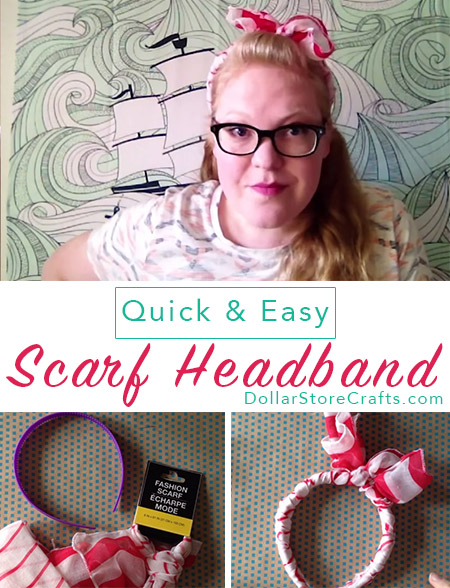 So cute! I want to make a dozen scarf headbands, so I can wear a different one every day.