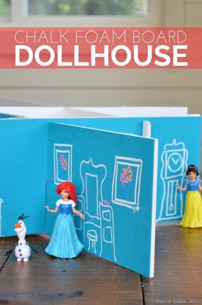 Make a Chalk Foam Board Doll House