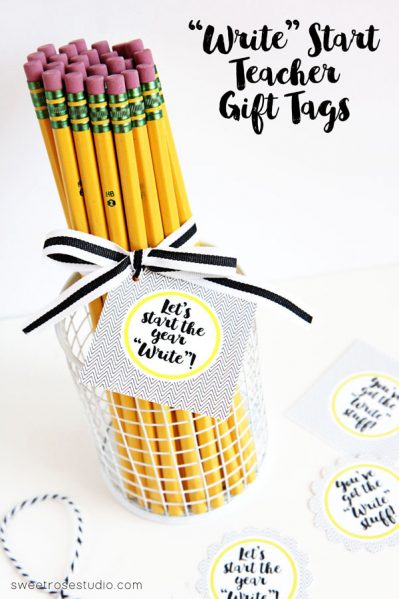 Write Start Teacher Gift Tags