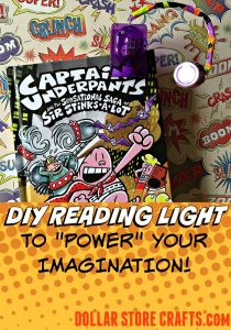 DIY Duct Tape Reading Light - A dollar store craft, inspired by Captain Underpants