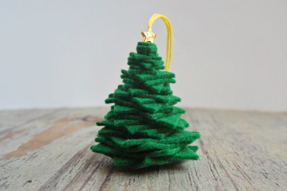 3D Felt Christmas Tree Ornament