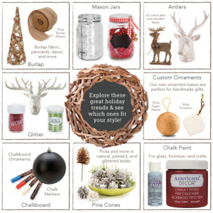 Some great craft ideas from Consumercrafts.com's holiday lookbook