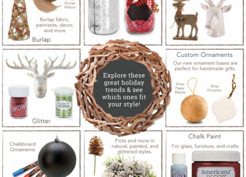 Some great craft ideas from Consumercrafts.com's holiday lookbook