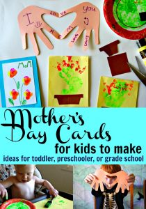 Mother's Day Cards for Kids to Make - Ideas for toddlers, preschoolers, and grade schoolers - cute keepsake card craft ideas
