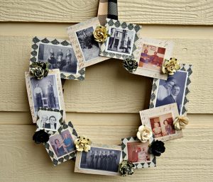 DIY Family Tree Photo Wreath