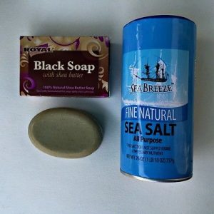 Dollar store ingredients for african black soap salt scrub recipe