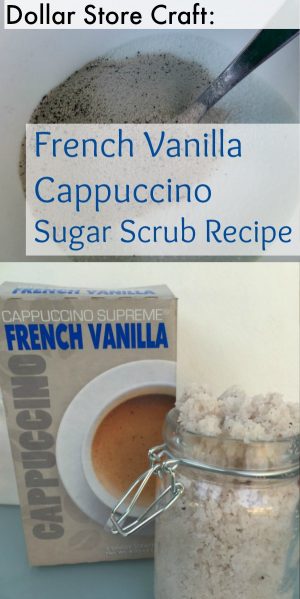 5 Minute French Vanilla Cappuccino Sugar Scrub Recipe