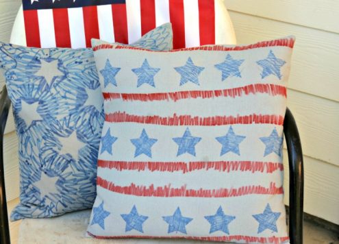 DIY Patriotic Pillow Cover