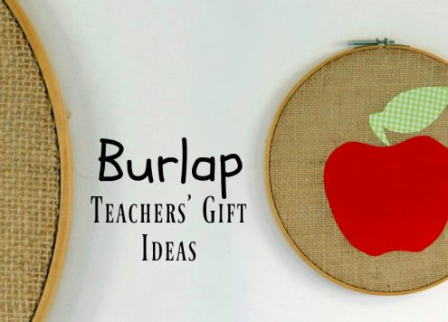 Burlap Teacher Gifts to Make in Less than an hour