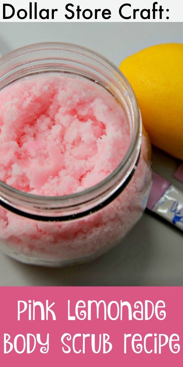 Make Pink Lemonade Body Scrub from dollar store stuff. Dollar Store crafts!