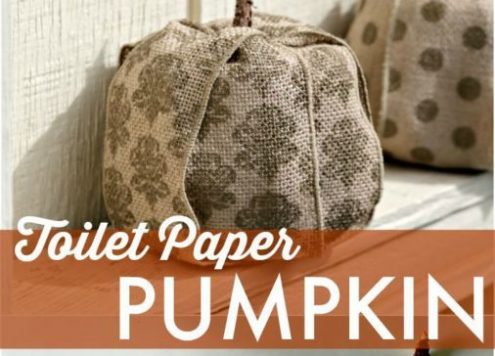Make a Pumpkin... out of Toilet Paper? Fall craft idea