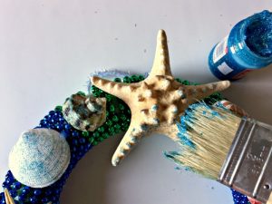 Dollar Store Crafts: Mardi Gras Mermaid Wreath
