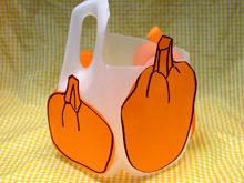 Recycled milk jug halloween candy pail tutorial