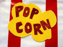 instructions for a no-sew popcorn costume on dollar store crafts
